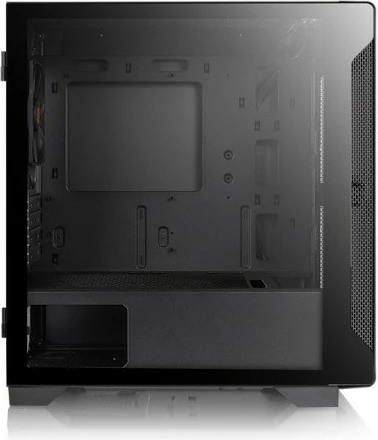 Korpus z varnim steklom Thermaltake S100, Micro Tower, za Micro ATX/Mini ITX, črn