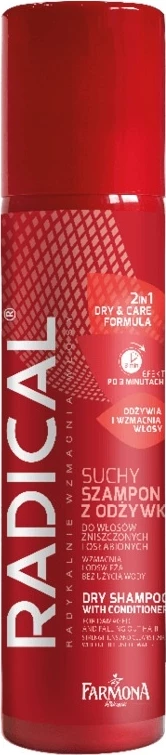 Suhi šampon s pripravkom za lase Farmona Radical, 180 ml
