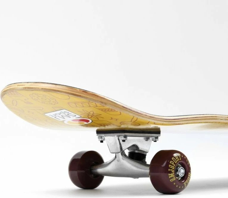 Klasičen skateboard SMJ, rumen