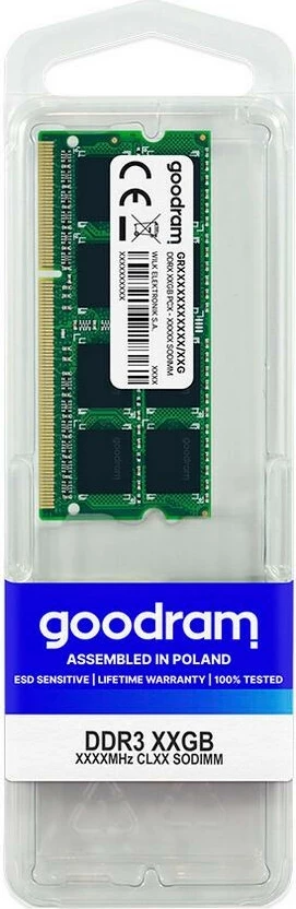 RAM pomnilnik 8GB 1600 MHz DDR3 SODIMM GOODRAM za prenosnik
