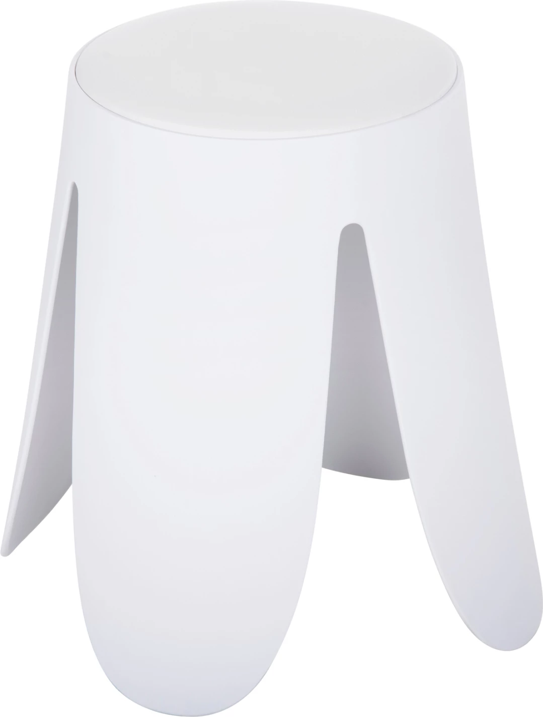 Stolček DENTY FH9619.01 iz polipropilena v beli barvi - PU sedež v beli barvi Φ30x45Hcm