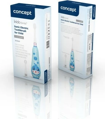 Sonična otroška električna zobna ščetka KIDO SMILE ZK3020, Concept, 4 nastavki, modra Sonična otroška električna zobna ščetka KIDO SMILE ZK3020, Concept, 4 nastavki, modra