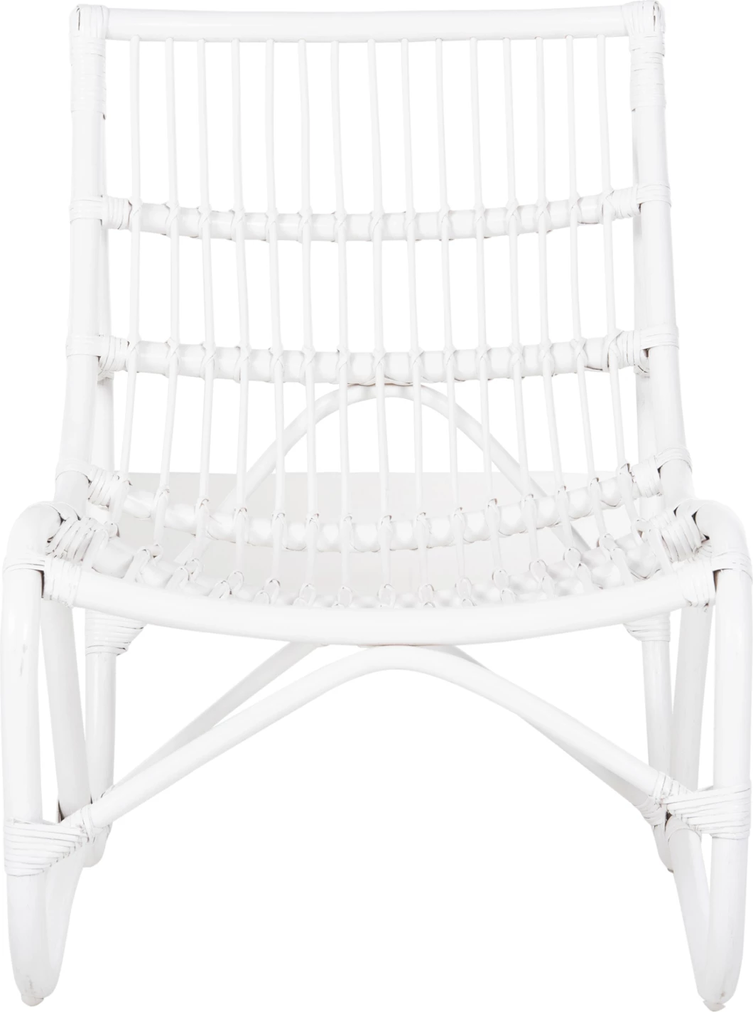 Naslanjač GRINN FH9815.03 iz ratana v beli barvi 56.5x73.5x79.5H cm