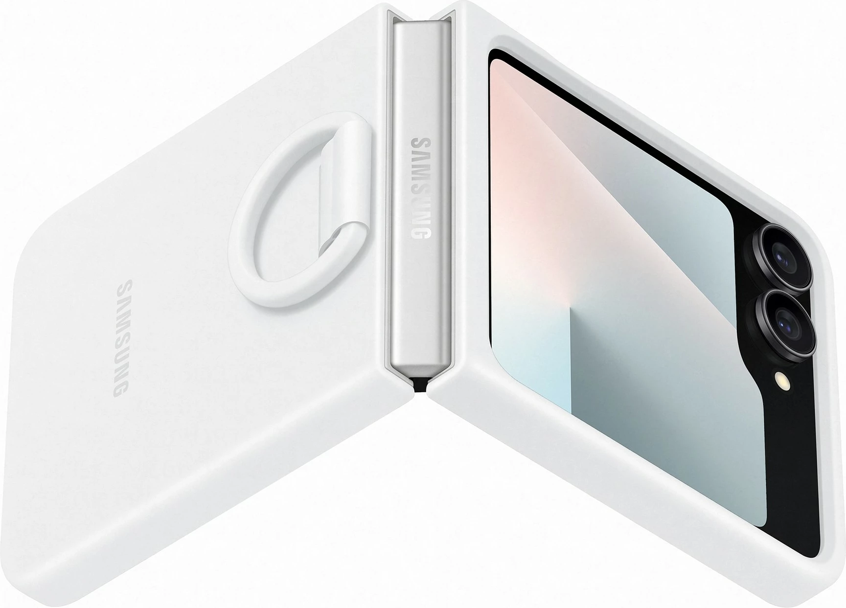 Silikonska zaščita Samsung Flip7 FE, bela Silikonska zaščita Samsung Flip7 FE, bela
