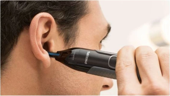 Pralnik za nos, ušesa in obrvi Philips NT3650/16, siva, z dodatki Pralnik za nos, ušesa in obrvi Philips NT3650/16, siva, z dodatki