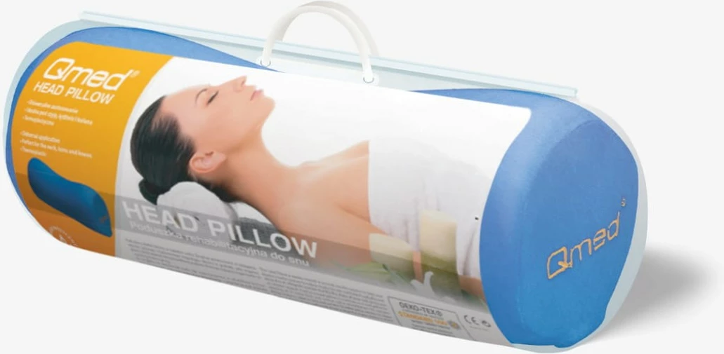 Vzglavnik za glavo z elastičnim trakom MDH, garnet