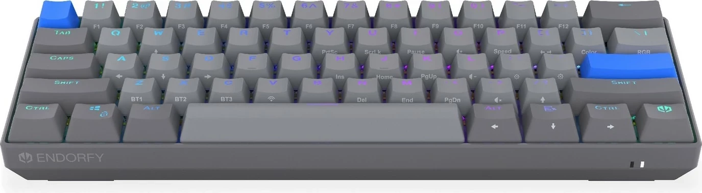 Mehanska tipkovnica Endorfy Thock V2 Compact Wireless, 60 %, RGB, siva