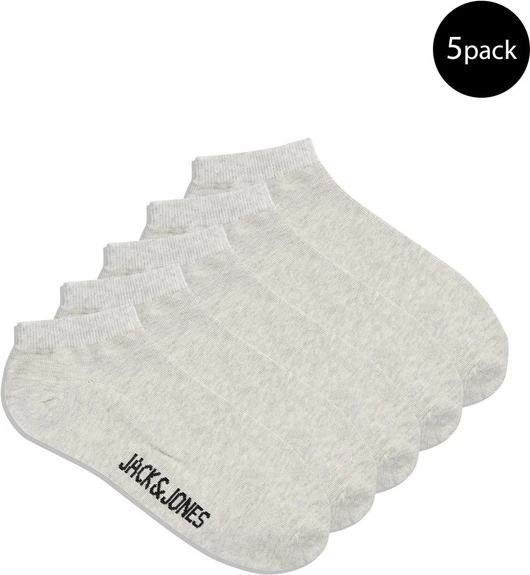 Nogavice za moške Jack & Jones, 5 parov, siva