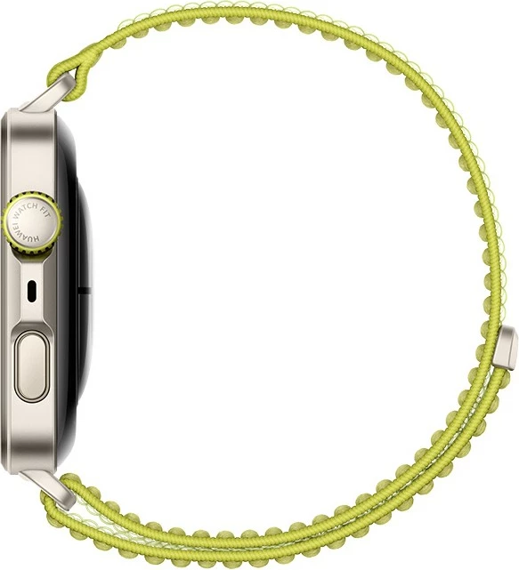 Pametenik z zelenim tkanim pasom Huawei Watch Fit 4 Pro