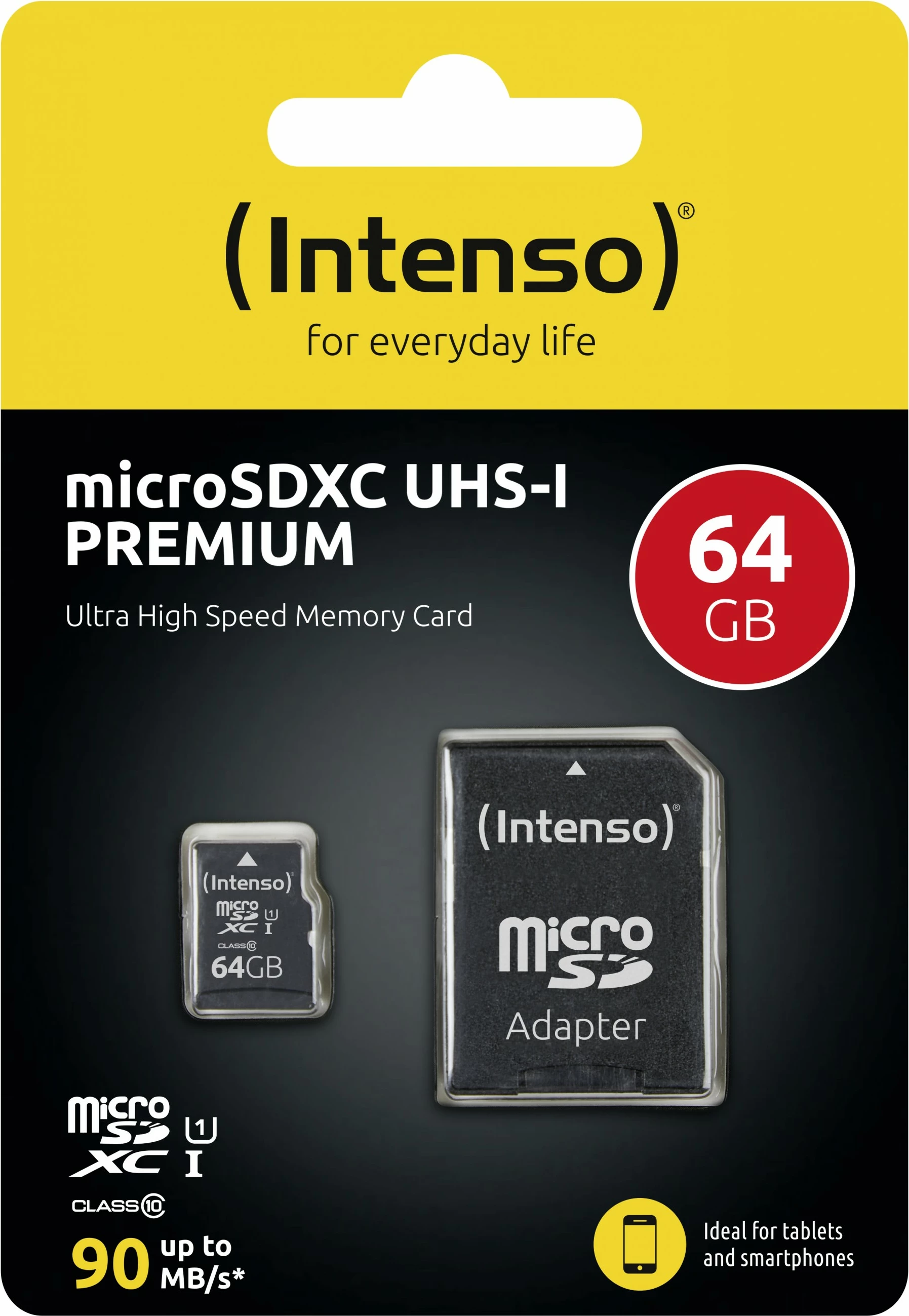 MicroSDXC kartica Intenso 3423490, 64 GB, Class 10, UHS-I, 90 MB/s MicroSDXC kartica Intenso 3423490, 64 GB, Class 10, UHS-I, 90 MB/s