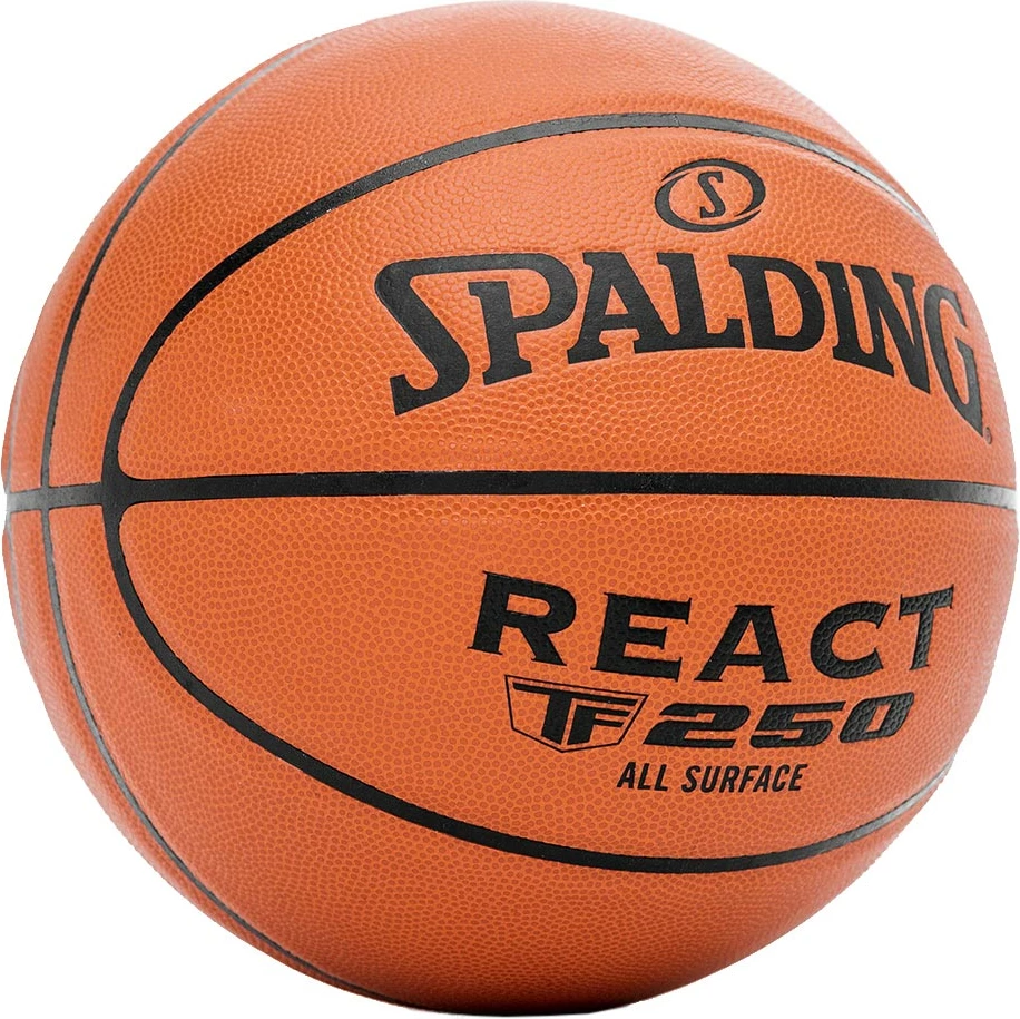 Košarkarska žoga Spalding React TF-250, velikost 5, rjava