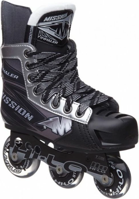 Hokejski rolerji Mission Inhaler, črni