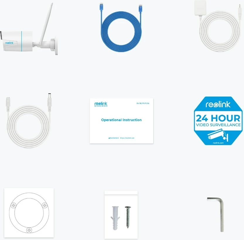 Varnostna kamera Reolink W320, 5 MP, Wi‑Fi 2.4/5 GHz, zaznavanje oseb/vozil/živalij, nočno vidljivost 30 m