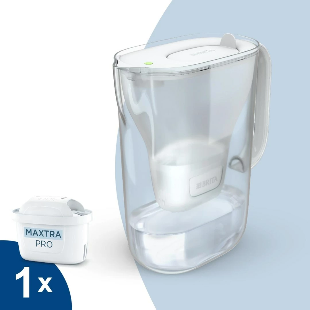 Filtrirni vrč za vodo, BRITA Style Essential, 1 filter MAXTRA Pro, 2,4 L, bel