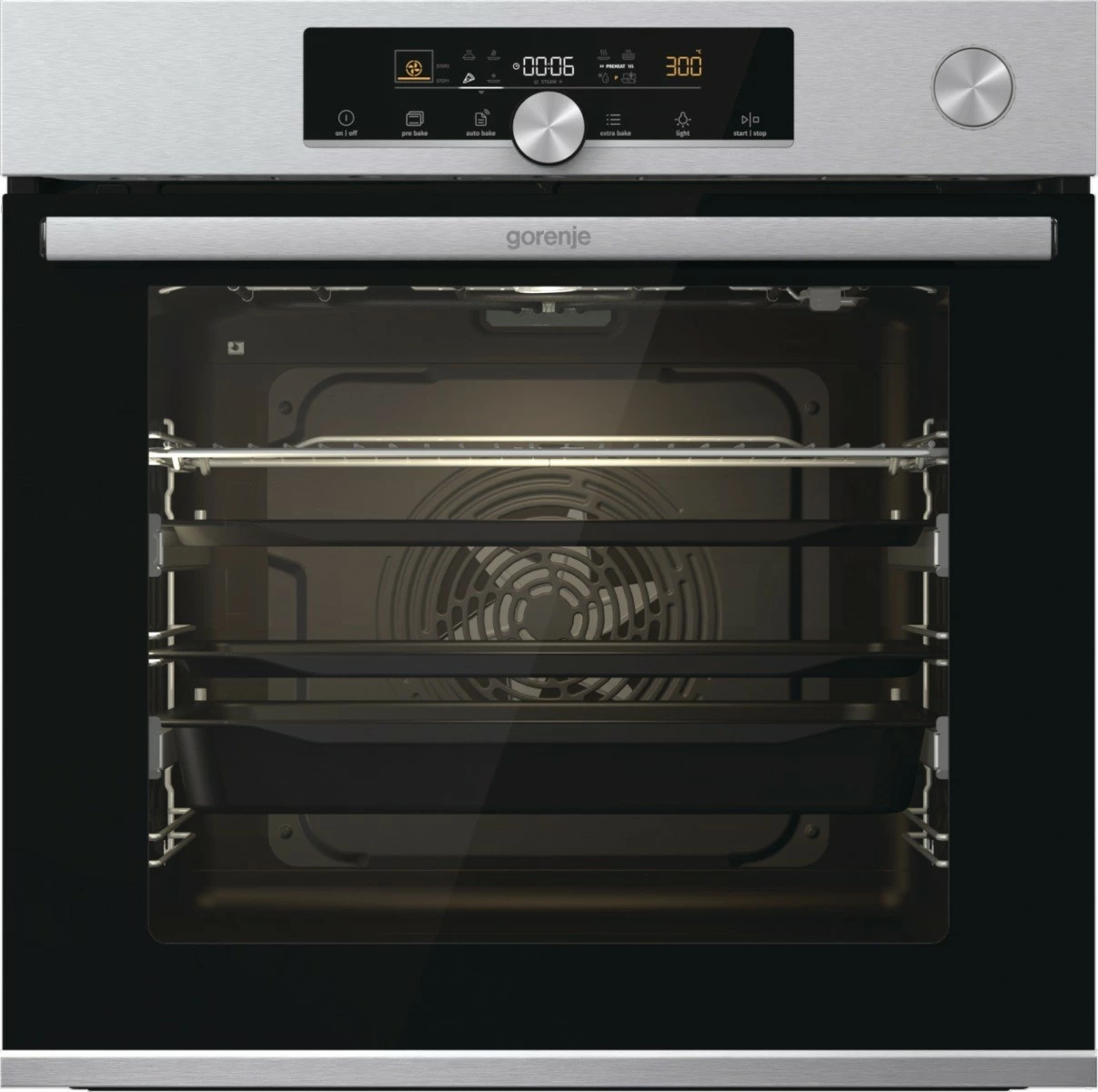 Pečica Gorenje BSA6747A04X, 77 L, inox, A+