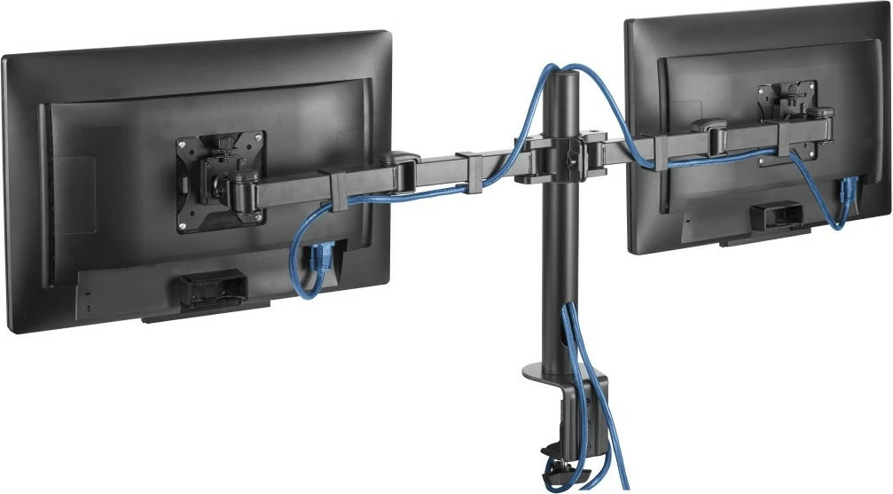 Nosilec za monitor za mizo, 2 roki, 13–35 in, črn Hama 118494