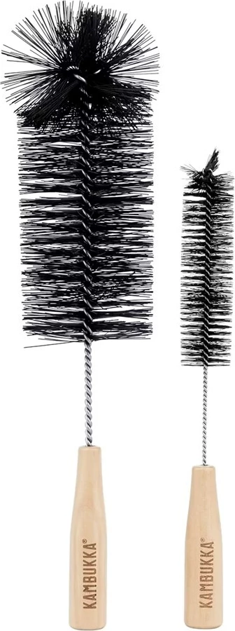 Set za čiščenje skodelic Kambukka 11-07002, iz nerjavečega jekla, črn, 2 kosa