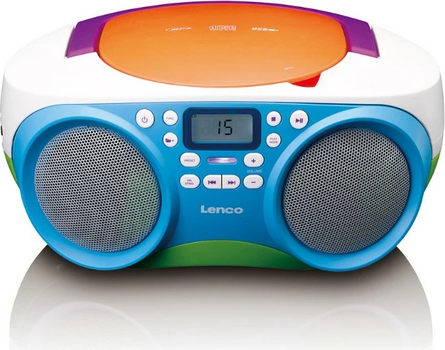 Prenosni radio Lenco SCD-41, USB, FM, MP3, večbarven