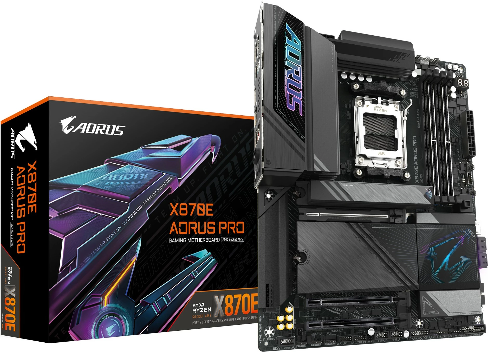 Matična plošča Gigabyte X870E AORUS PRO, Socket AM5, DDR5, Wi-Fi 7