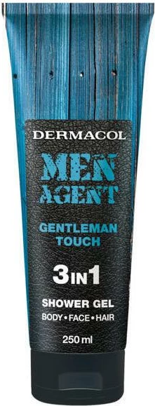 3-v-1 gel za tuširanje za moške Dermacol Men Agent Gentleman Touch 250 ml