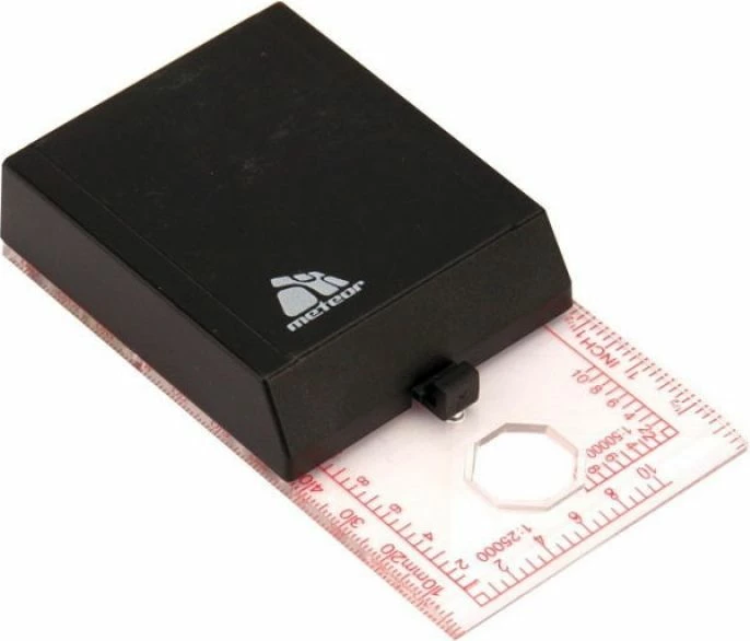 Turistični kompas Meteor, črn