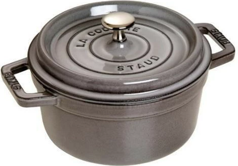 Lonček za počasno kuhanje Staub, litoželezo, 20 cm, siv