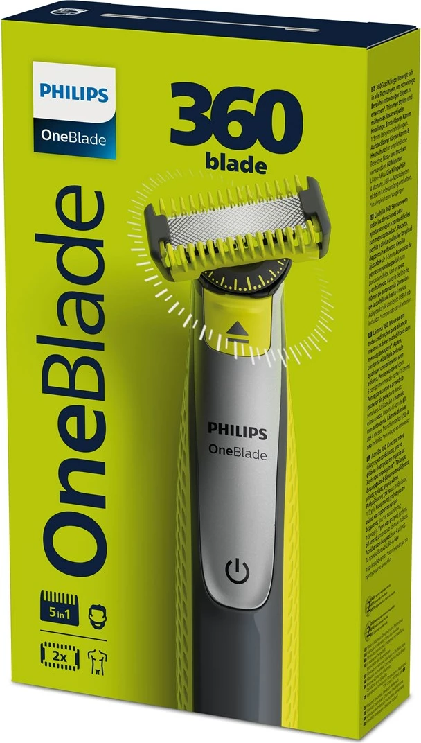 Makinica za britje OneBlade 360 Philips QP2834/23, za obraz in telo, zelena