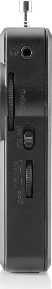 Prenosni radio JVC RA-E311B, FM, črn