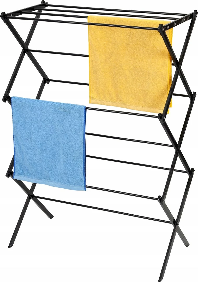 Stojalo za sušenje perila PROMIS TORINO, navpično, črno