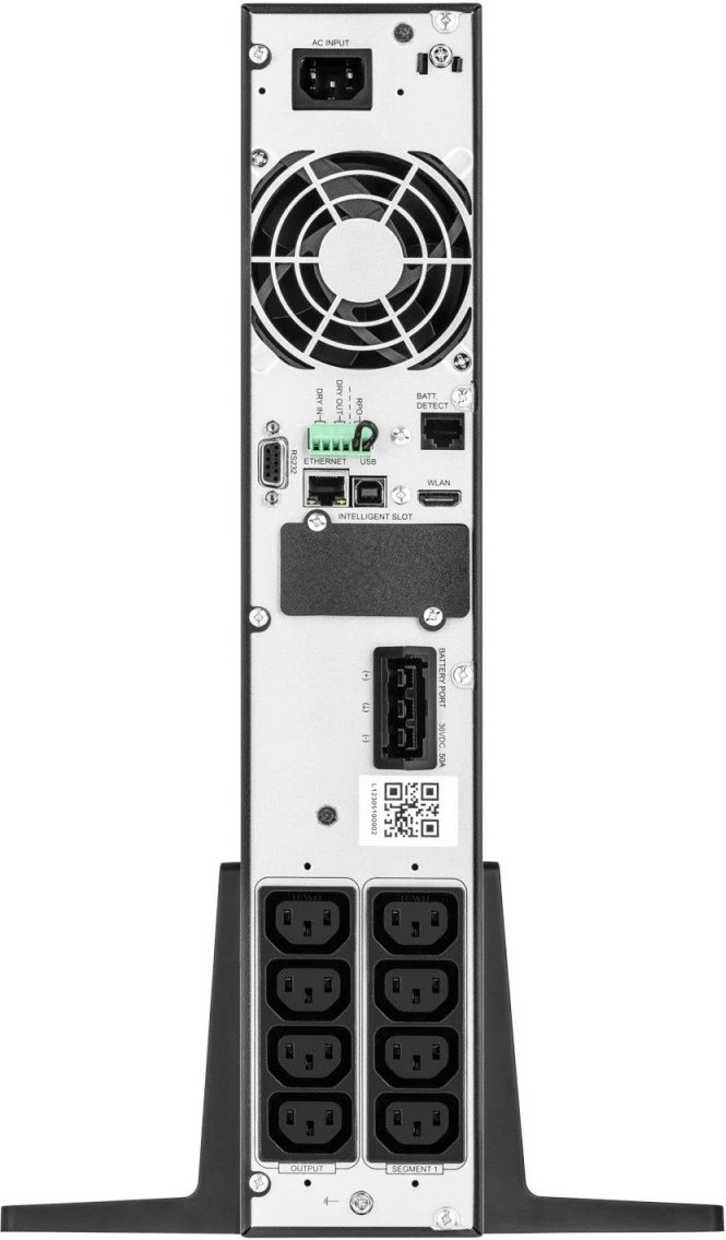 Neprekinjeno napajanje EVER POWERLINE RT PRO 1kVA/1kW R2T, črn