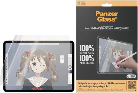 Zaščitna folija za risanje in pisanje PanzerGlass GraphicPaper za iPad Pro 11" (2018/2020/2021/2022), prosojna