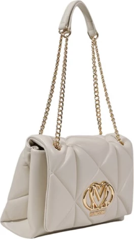 Elegantna torbica Love Moschino, ženska, bež