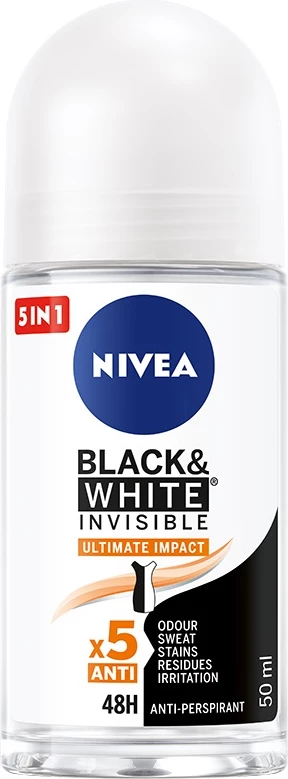 Deodorant roll-on, Nivea Black&White Invisible Ultimate Impact 50 ml
