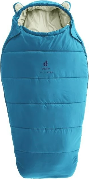 Spalna vreča za otroke Deuter Little Star, 95–130 cm, modra (wave/bone)