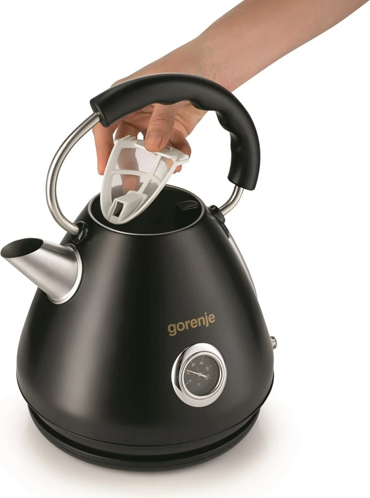 Električni čajnik Gorenje K17CLBK, 1,7 L, 2200 W, črn