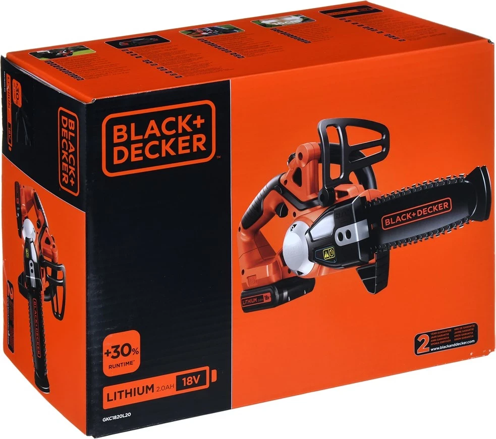 Akumulatorska žaga GKC1820L20, Black & Decker, črno-oranžna