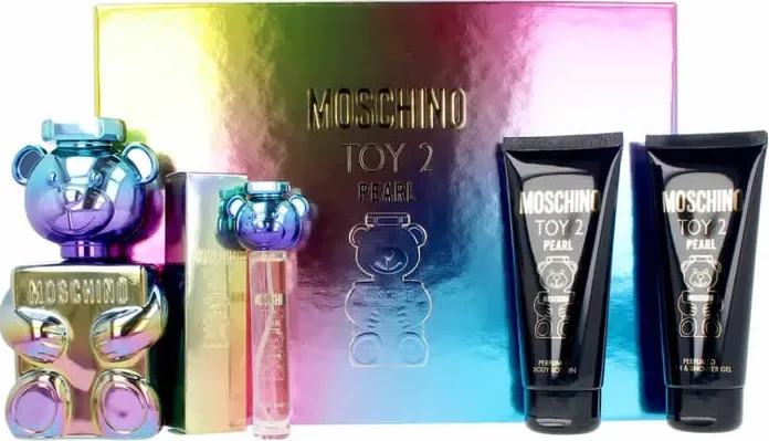 Set Eau de Parfum za moške Moschino Toy 2 Pearl, 100 ml, 4 kosi