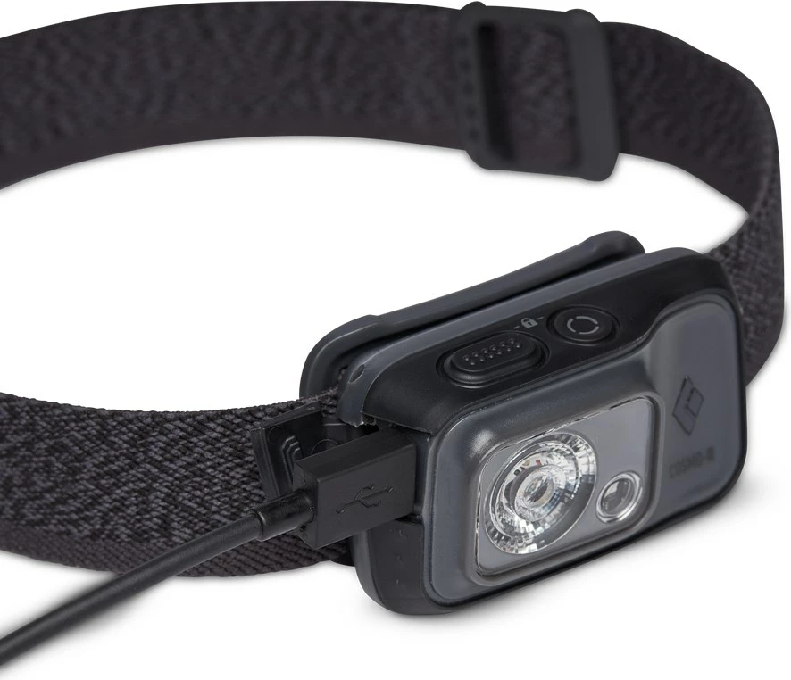 Svetilka za glavo, 350 lm, grafit Black Diamond Cosmo 350-R