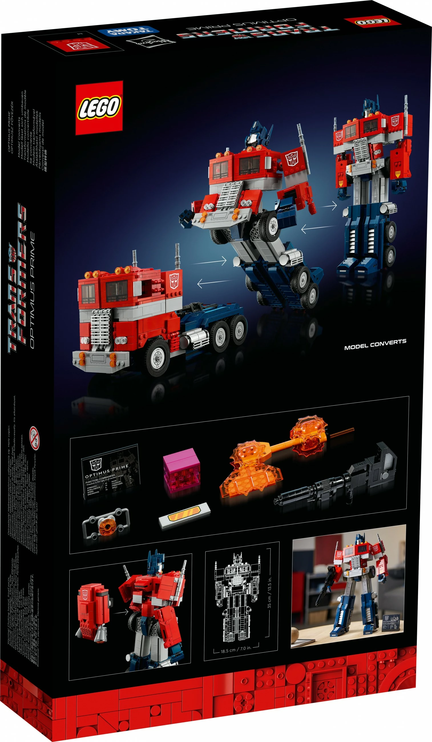 Set gradnje Optimus Prime, 1508 kosov, večbarven – LEGO ICONS