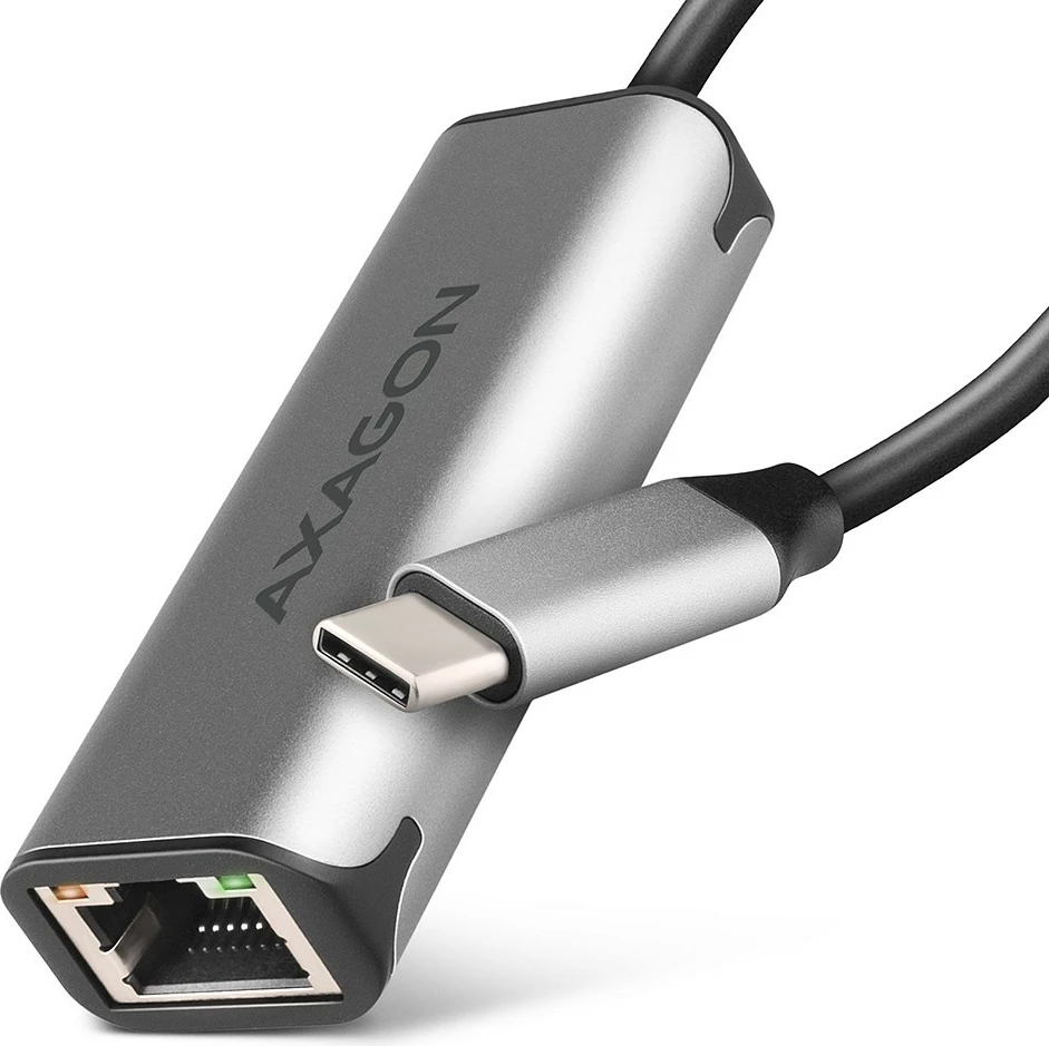 Omrežna kartica AXAGON ADE-25RC, 2,5 Gigabit Ethernet, USB-C 3.2 Gen 1, siva