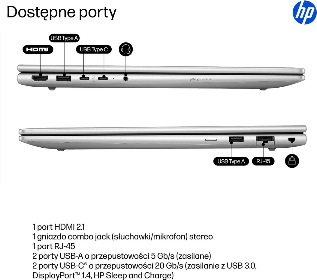 Prenosnik 16" WUXGA IPS, HP ProBook 4 G1i Ultra 5 225U, 24 GB RAM, 512 GB SSD, Pike silver