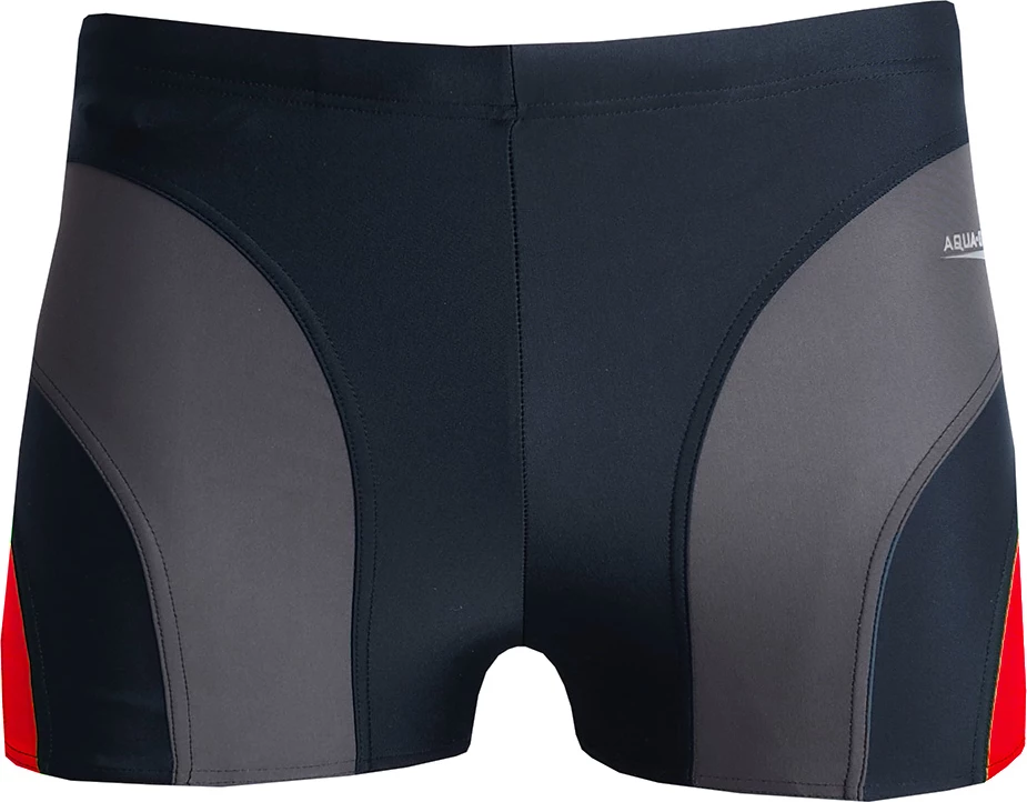 Plavalne kratke hlače AQUA-SPEED, sivo-rdeče