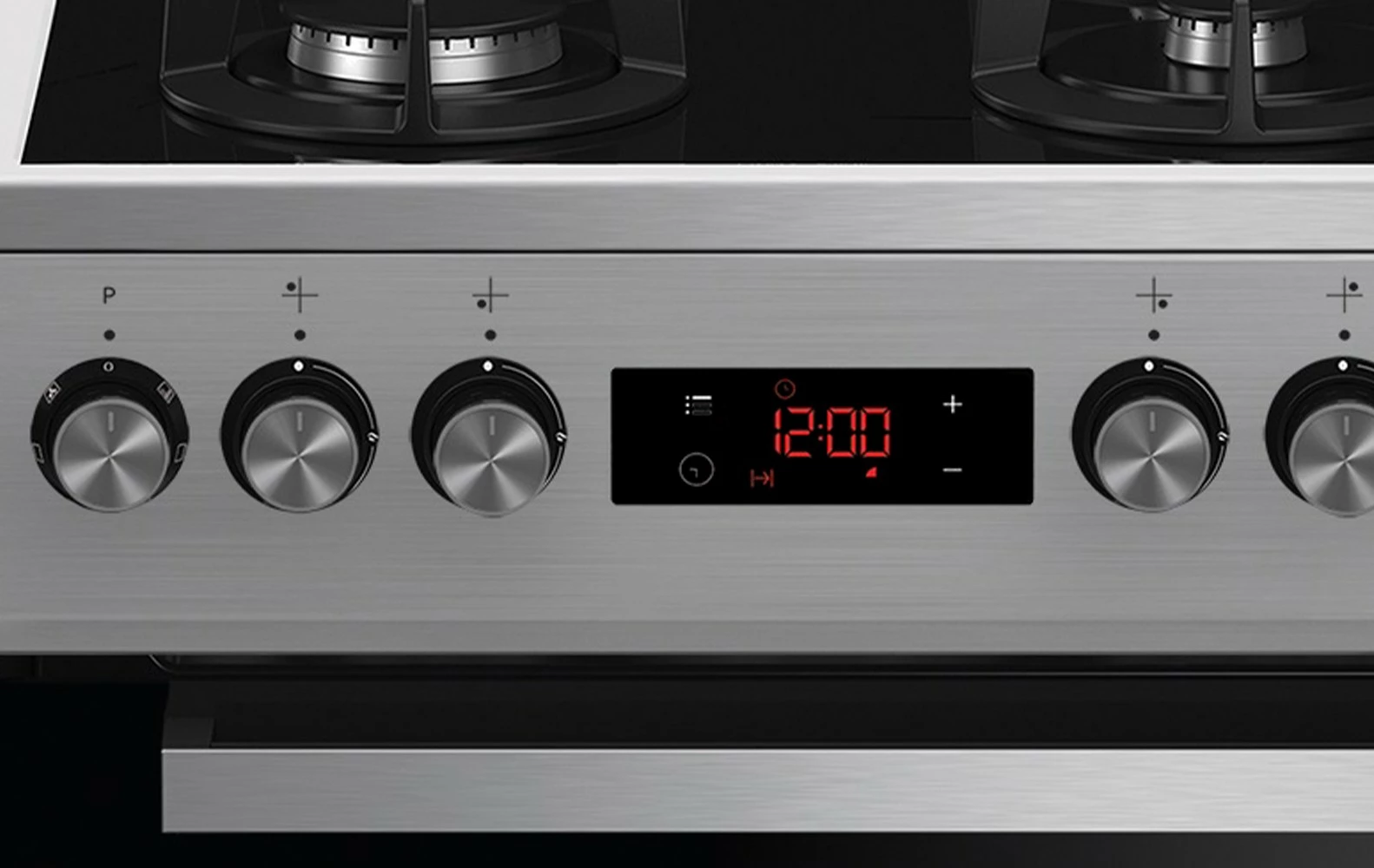 Pečica in kuhalna plošča Beko FSMT55330DXDS, 60 L, inox, plinsko-električna