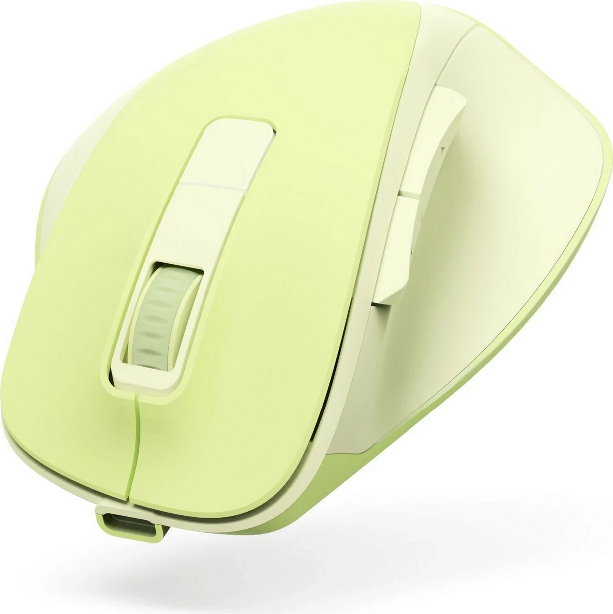 Ergonomska brezžična miška, 6 gumbov, zelena Hama WM-500