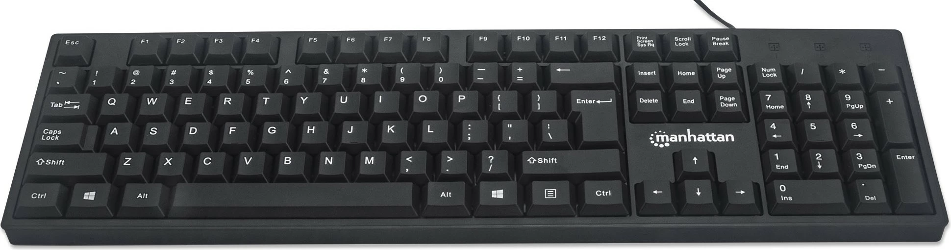 Tastatura MANHATTAN USB, črna