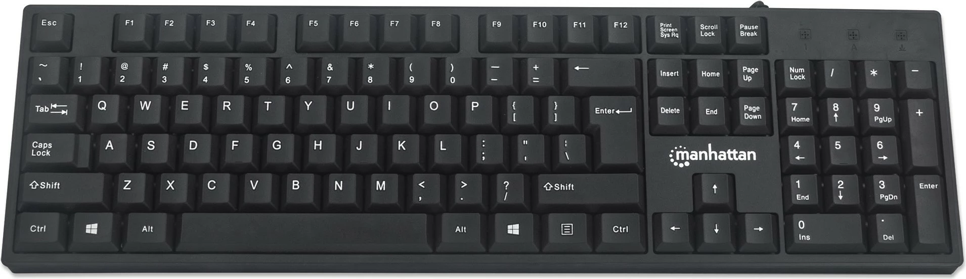 Tastatura MANHATTAN USB, črna