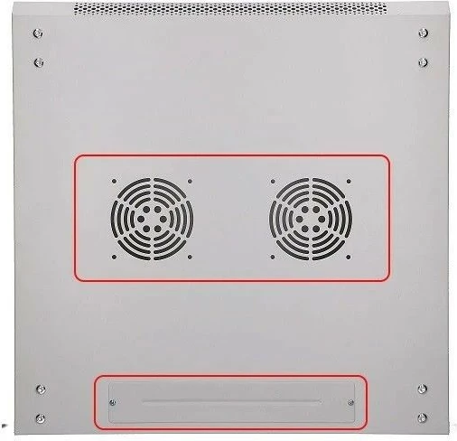 Stenska računalniška omara 4U, 600x600, steklo, siva Extralink EX.8543