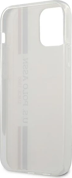 Zaščitni ovitek Tricolor U.S. Polo Assn. USHCP12MPCUSSWH za iPhone 12/12 Pro 6.1", bel