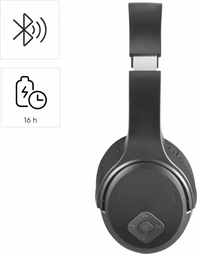 Brezžične čez-uho slušalke, Hama 221847, 2.4 GHz z USB-donglom, Bluetooth 2.0, z mikrofonom, črne