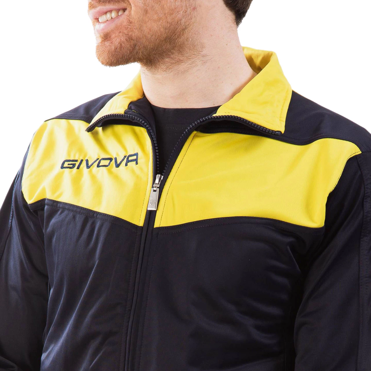 Trenirka za moške Givova, mornarsko modra-rumena